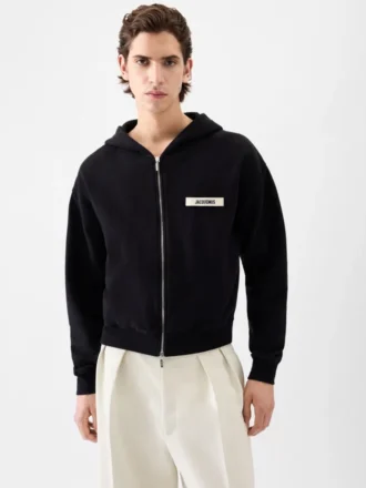 Bluza z kapturem i zamkiem błyskawicznym Gros Grain Bluza z kapturem i zamkiem błyskawicznym z logo Grosgrain