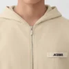 Bluza z kapturem i zamkiem błyskawicznym Gros Grain Bluza z kapturem i zamkiem błyskawicznym z logo Grosgrain