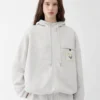 Bluza z kapturem Torneo Bluza z kapturem i zamkiem błyskawicznym Rosemary Label
