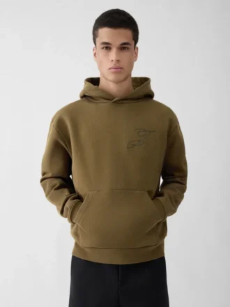 Bluza z kapturem z logo Bluza z haftowanymi logo
