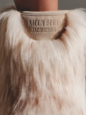 Buty Jacquemus Mid Yeti Moon Boot Buty z sztucznego futra – we współpracy z Moon Boot