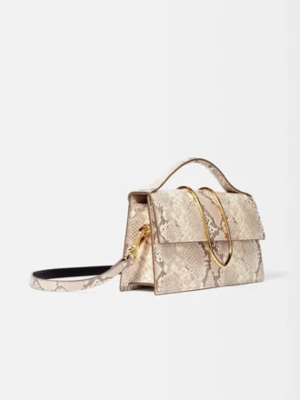 Duża torebka Bambino Cross-body z metalową klapką