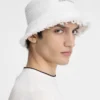 Kapelusz typu bucket Bacino Kapelusz z rafii z postrzępionymi brzegami