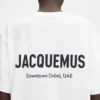 Koszulka z adresem Dubaju Koszulka z krótkim rękawem z nadrukowanym adresem i logo