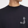 Koszulka z długim rękawem Merù Koszulka z długim rękawem i haftowanym logo Fisherman