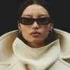 Okulary przeciwsłoneczne Capri Prostokątne okulary przeciwsłoneczne w stylu „cat-eye”