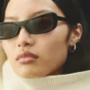 Okulary przeciwsłoneczne Capri Prostokątne okulary przeciwsłoneczne w stylu „cat-eye”