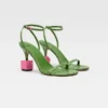 Sandały Bisou Sandały na geometrycznym obcasie