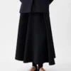 Spódnica trójkątna Rozkloszowana spódnica maxi