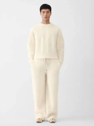 Sweter Nuvola Sweter z moheru z okrągłym dekoltem