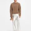 Sweter Nuvola Sweter z moheru z okrągłym dekoltem