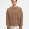 Sweter Nuvola Sweter z moheru z okrągłym dekoltem