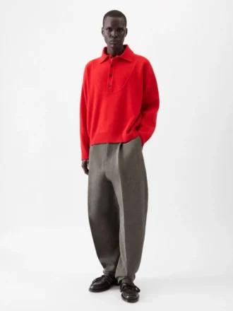 Sweter polo w stylu vareuse marki Pallone