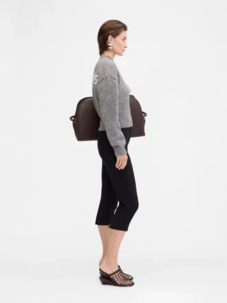 Sweter z dzianiny z logo JACQUEMUS