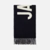 Szalik Jacquemus Szalik z frędzlami i logo Szalik Jacquemus Szalik z frędzlami i logo