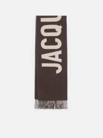 Szalik Jacquemus Szalik z frędzlami i logo