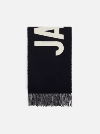 Szalik Jacquemus Szalik z frędzlami i logo