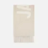Szalik Jacquemus Szalik z frędzlami i logo Szalik Jacquemus Szalik z frędzlami i logo