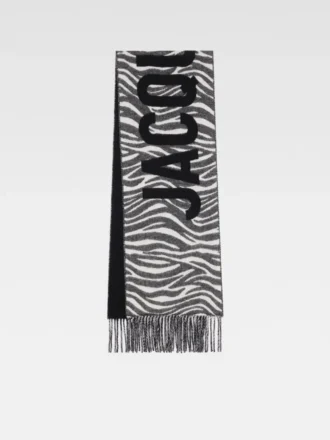 Szalik Jacquemus Szalik z frędzlami i logo