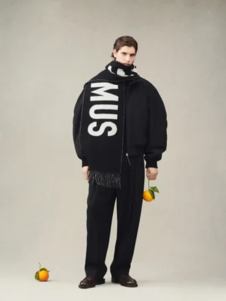 Szalik Jacquemus Szalik z frędzlami i logo