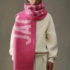 Szalik Jacquemus Szalik z frędzlami i logo Szalik Jacquemus Szalik z frędzlami i logo