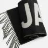 Szalik Jacquemus Szalik z frędzlami i logo Szalik Jacquemus Szalik z frędzlami i logo