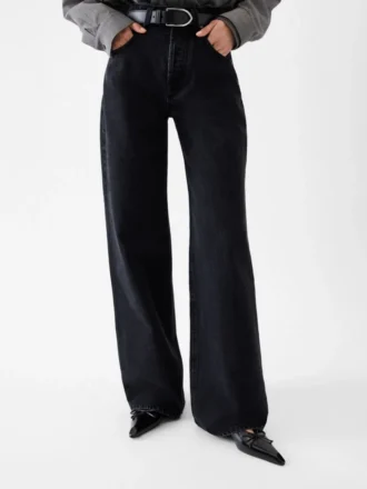 Szerokie spodnie jeansowe de-Nîmes Jeans oversize