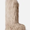 Wysokie buty z sztucznego futra Jacquemus Yeti Moon Boot – we współpracy z Moon Boot